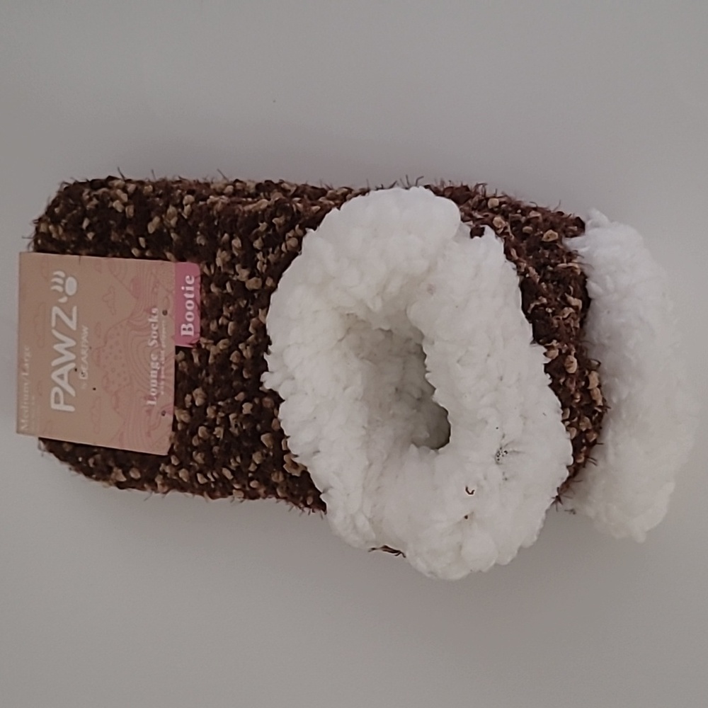 Pawz by Bearpaw Sherpa Lounge Bootie Socks NWT - Picture 15 of 16